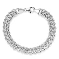 D'Joy Fancy Link Fancy Bracelet in Sterling Silver (7.25 In) 12.75 Grams - Sticky add to cart bar