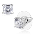 D'Joy Moissanite 2.00 ctw Solitaire Stud Earrings in Platinum Over Sterling Silver - Sticky add to cart bar