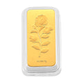 24K Yellow Gold 3D Brick Rose Emboss Sheet 45.3X25X10mm 1g - Sticky add to cart bar