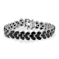 EverTrue Thai Black Spinel 41.40 ctw Bracelet in Platinum Bond (7.25 In) - Sticky add to cart bar
