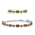 EverTrue Autumn Alexite 15.35 ctw Art Deco Bracelet in Platinum Bond (6.50-8.0In) - Sticky add to cart bar