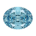 Cheryl Pick Luxuriant Lab Grown Blue Diamond (Oval) (SI1) (IR) 3.00 ctw - Sticky add to cart bar