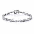 Luxuriant Lab Grown Diamond (G-H, SI) Bracelet in Rhodium Over Sterling Silver (8.00 In) 2.60 ctw - Sticky add to cart bar