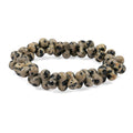 Peanut Dalmation Jasper Stretch Bracelet 116.90 ctw - Sticky add to cart bar