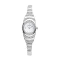 STRADA Austrian Crystal Japanese Movement Bracelet Watch in Silvertone (42.40x20.30mm) (6.0-7.25 Inch)