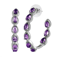 Brazilian Citrine Earrings in Stainless Steel 8.10 ctw