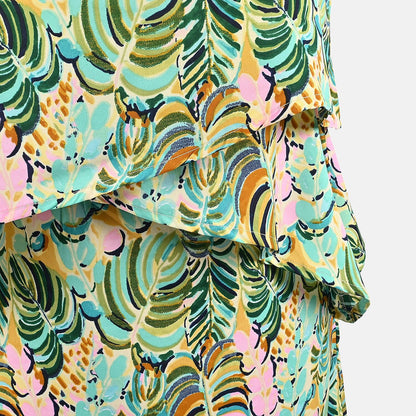 TAMSY Green Leaf Mother's Day Dress - S