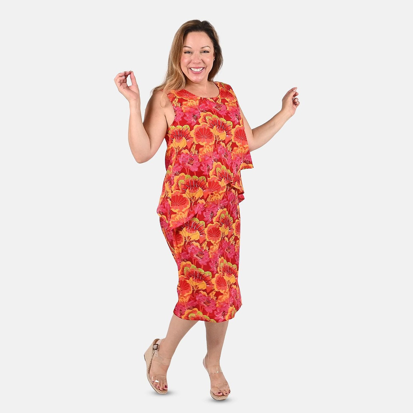 TAMSY Green Leaf Mother's Day Dress - S