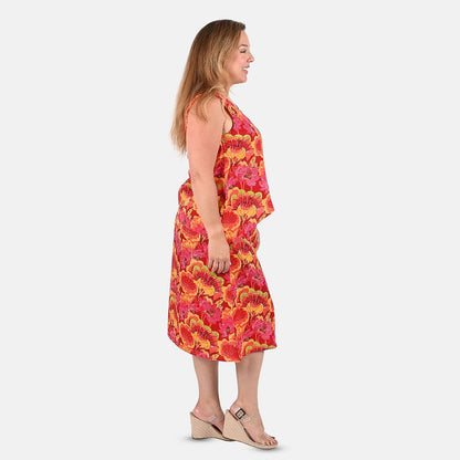 TAMSY Green Leaf Mother's Day Dress - S