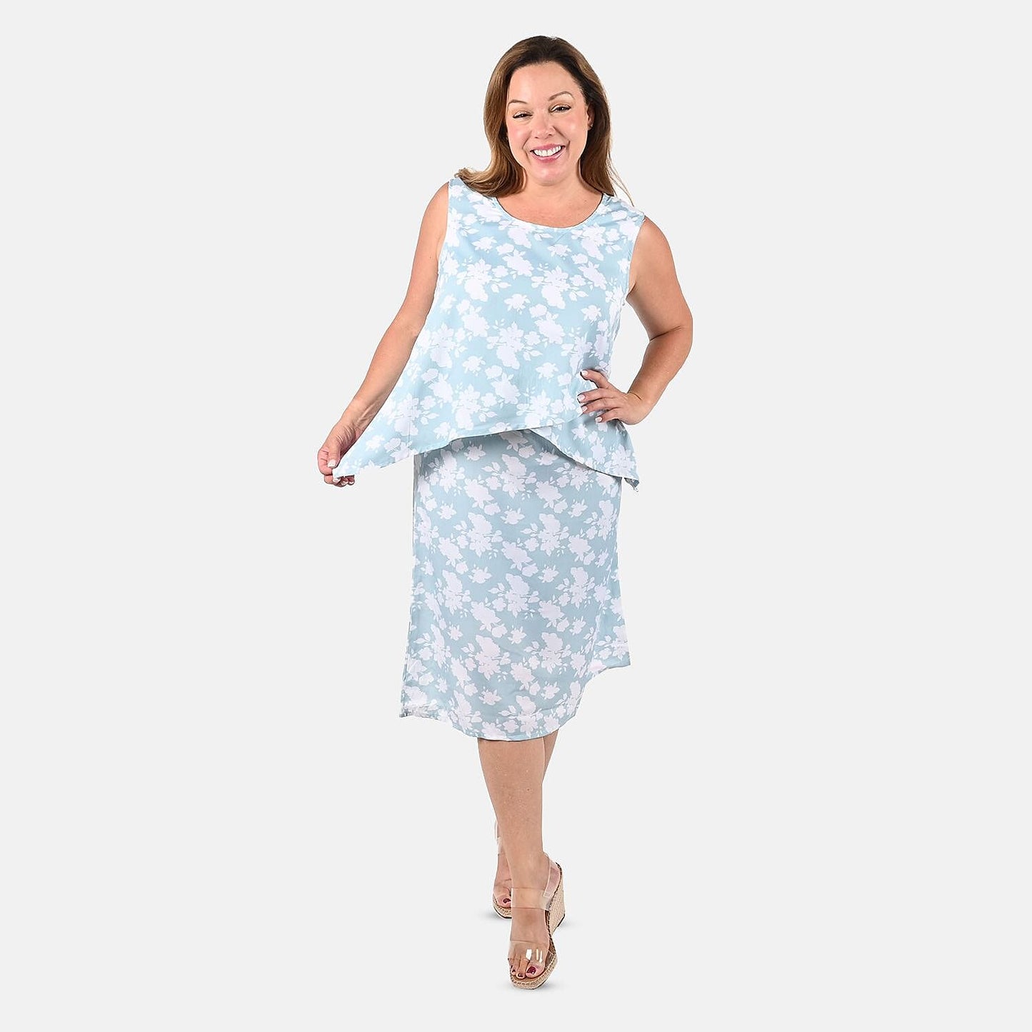 TAMSY Green Leaf Mother's Day Dress - S