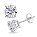 14K White Gold G-H I1 Diamond Solitaire Stud Earrings 2.00 ctw - Sticky add to cart bar