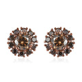 Luxoro 10K Rose Gold Natural Champagne Diamond Stud Earrings 1.00 ctw - Sticky add to cart bar