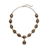 South African Yellow Tigers Eye in Goldtone
