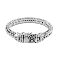 BALI LEGACY Sterling Silver 8mm Tulang Naga Bracelet (6.75 In) 45.50 Grams